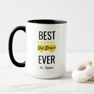 Mug Le meilleur noir jaune jamais personnalisé de