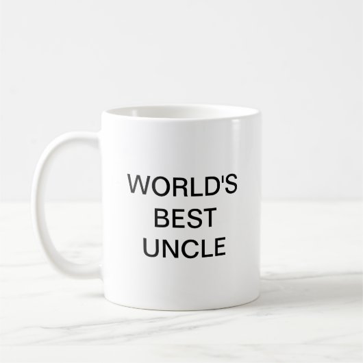 Mug Le meilleur oncle du monde pour la bouillie de caf (Gauche)