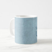 Mug Le meilleur ONCLE nom fait sur commande grunge (Devant gauche)