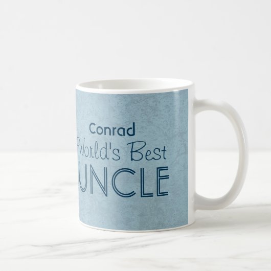 Mug Le meilleur ONCLE nom fait sur commande grunge (Droite)