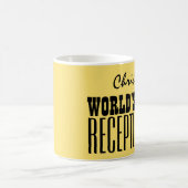 Mug Le meilleur or du RÉCEPTIONNISTE du monde et V04 (Centre)