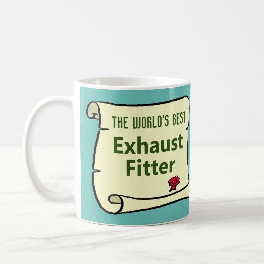 Mug Le Meilleur Ouvrier de Garage de Systèmes d'Échapp (Gauche)