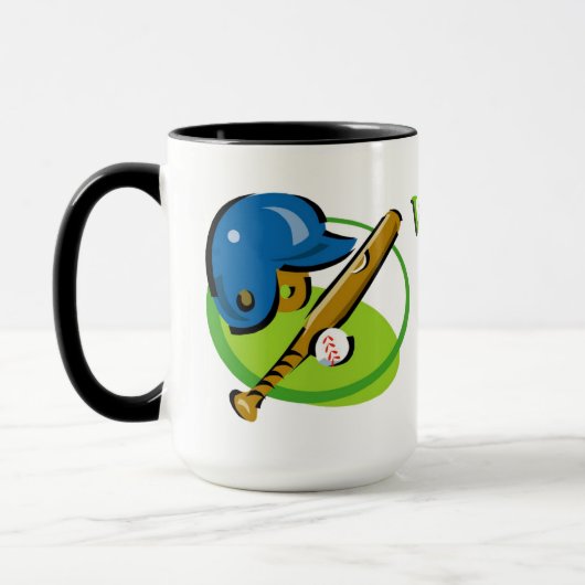 Mug Le meilleur papa de baseball (Gauche)