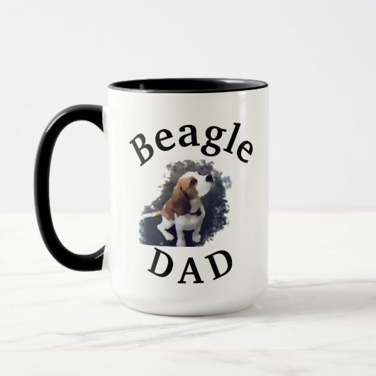 Mug Le meilleur "PAPA de beagle" jamais ! Cadeau pour (Gauche)