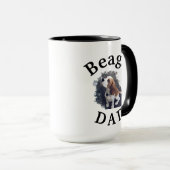 Mug Le meilleur "PAPA de beagle" jamais ! Cadeau pour (Devant droit)