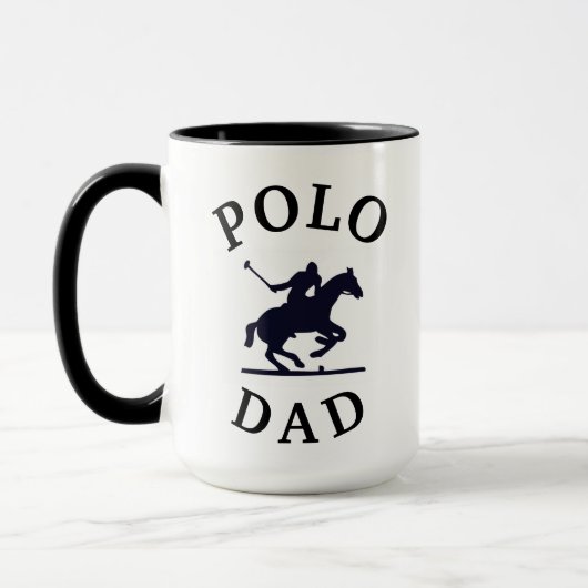 Mug Le meilleur "PAPA de POLO" jamais ! Fête des pères (Gauche)