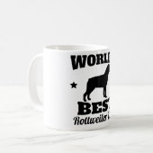 Mug Le meilleur papa de rottweiler des mondes (Devant gauche)