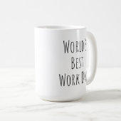 Mug Le meilleur papa de travail du monde drôle (Devant droit)
