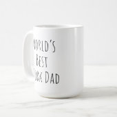 Mug Le meilleur papa de travail du monde drôle (Devant gauche)