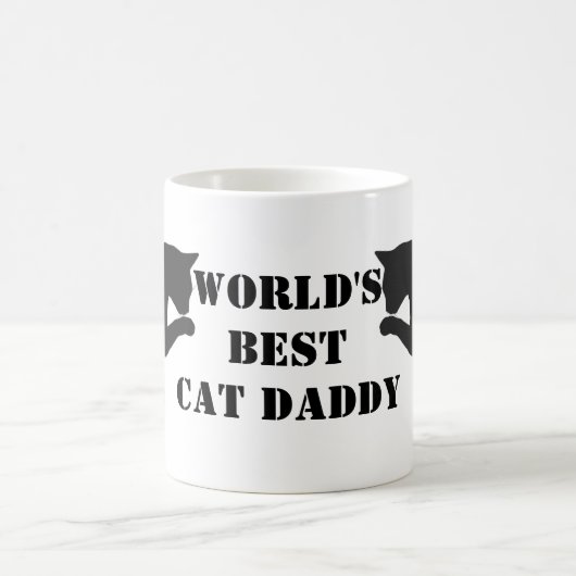 Mug Le meilleur papa du chat du monde (Centre)
