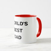 Mug Le meilleur papa du monde (Devant droit)