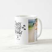 Mug Le meilleur papa du monde deux photos (Devant droit)