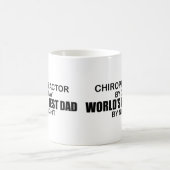 Mug Le meilleur papa du monde par nuit - chiroprakteur (Centre)
