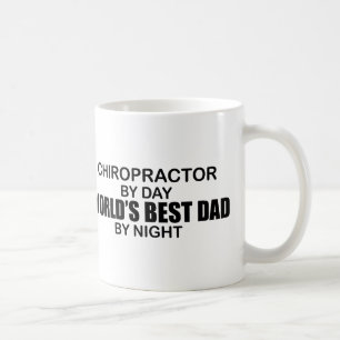 Mug Le meilleur papa du monde par nuit - chiroprakteur