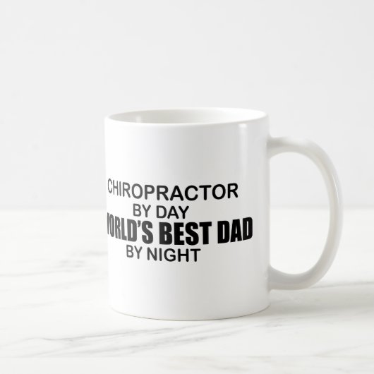 Mug Le meilleur papa du monde par nuit - chiroprakteur (Droite)