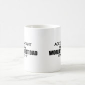 Mug Le meilleur papa du monde par nuit - comptable (Centre)