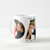 Mug Le meilleur papa du monde Photo Collage (Devant gauche)