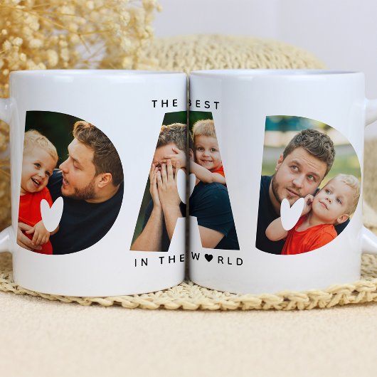 Mug Le meilleur papa du monde Photo Collage