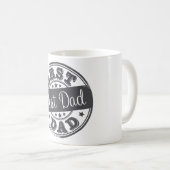 Mug Le meilleur papa - effet de tampon en caoutchouc - (Devant droit)