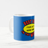 Mug Le meilleur papa pendant la fête des pères de (Devant gauche)