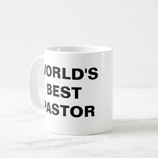 Mug Le meilleur pasteur du monde (Devant gauche)