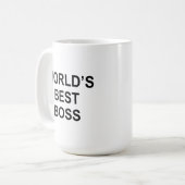 Mug "Le meilleur patron de World'd" l'additionne à peu (Devant gauche)