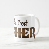 Mug Le meilleur père du monde (Devant droit)