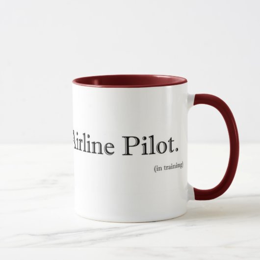 Mug Le meilleur pilote de la ligne aérienne du monde. (Droite)
