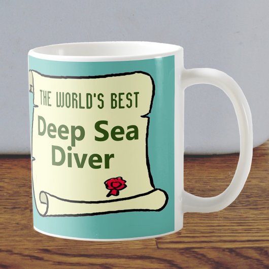 Mug Le Meilleur Plongeur De Mer Profonde Du Monde.