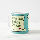 Mug Le meilleur policier du monde. (Devant gauche)