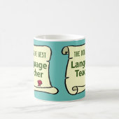 Mug Le Meilleur Professeur de Langues du Monde. (Centre)