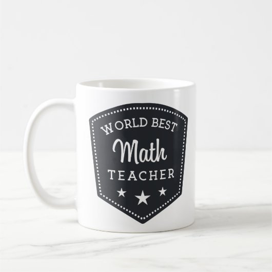 Mug Le meilleur professeur de maths de professeur de (Gauche)