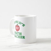 Mug Le meilleur professeur de maths du monde (Devant gauche)
