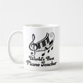 Mug Le meilleur professeur de piano des mondes (Gauche)