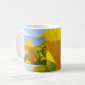 Mug LE MEILLEUR PROFESSEUR ! Fleurs de pavot de (Devant gauche)