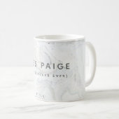 MUG (LE MEILLEUR PROFESSEUR JAMAIS) MARBRE (Devant droit)