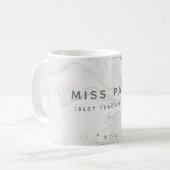 MUG (LE MEILLEUR PROFESSEUR JAMAIS) MARBRE (Devant gauche)