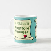 Mug Le Meilleur Responsable De Pharmacie Du Monde. (Devant gauche)