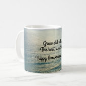 Mug Le meilleur reste à être la photo océanique (Devant gauche)