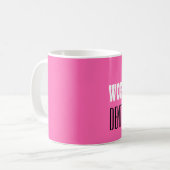 Mug Le meilleur rose V06 de l'ASSISTANT DENTAIRE du (Devant gauche)