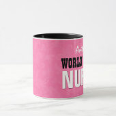 Mug Le meilleur rose V24A de l'INFIRMIÈRE du monde (Centre)