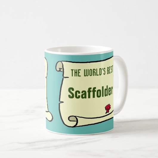 Mug Le Meilleur Scaffer au monde. (Devant droit)