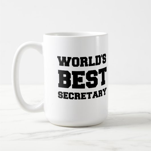 MUG LE MEILLEUR SECRÉTAIRE DU MONDE (Gauche)