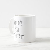 Mug Le meilleur secrétaire du monde (Devant gauche)