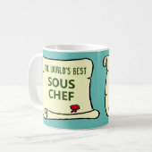 Mug Le meilleur sous-chef du monde. (Devant gauche)