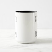 Mug Le meilleur stagiaire du monde noir (Centre)