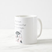 Mug Le meilleur thérapeute a de la fourrure et quatre  (Devant droit)