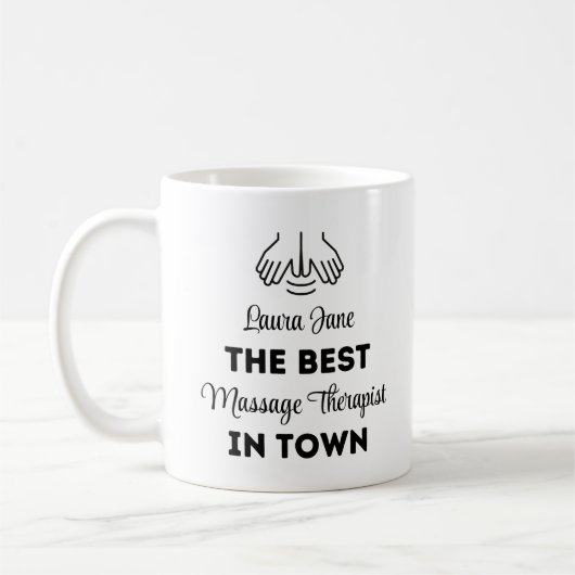 Mug Le Meilleur Thérapeute De Massage En Ville (Gauche)