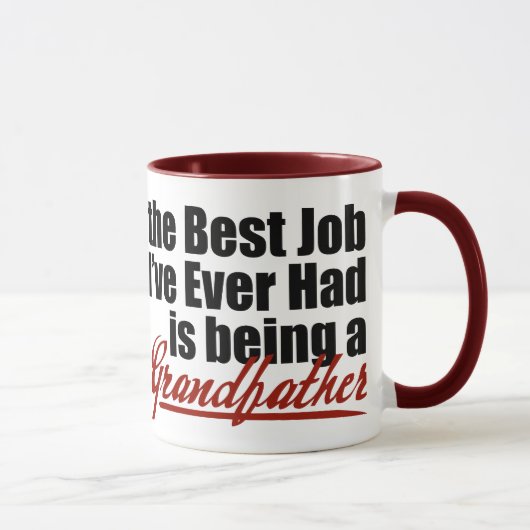 Mug Le meilleur travail est un grand-père (Droite)