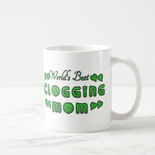 Mug Le meilleur vert obstruant de la maman du monde (Droite)